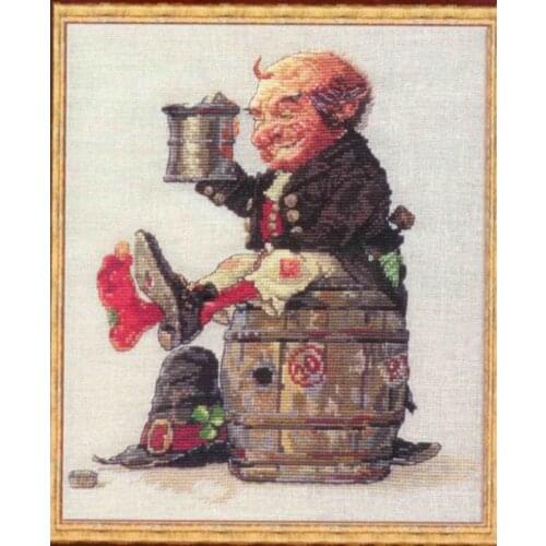 Top Quality lovely counted cross stitch kit cheers drink beer wine bibber tippler nimue nium