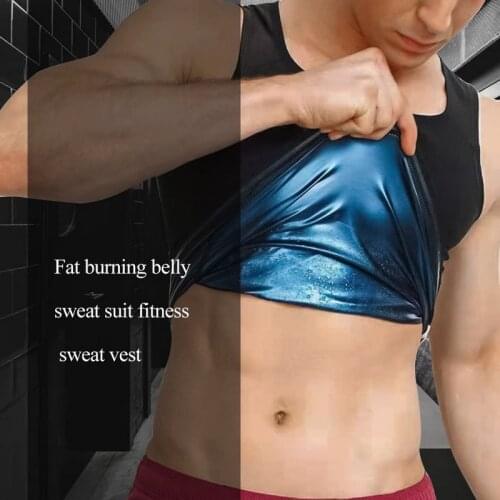 WENYUJH Mens Fitness Shaperwear Waist Trainer Body Corset Top Bodysuit Men Sweat Shaper Slimming Weight Loss Shapewear Tank Top