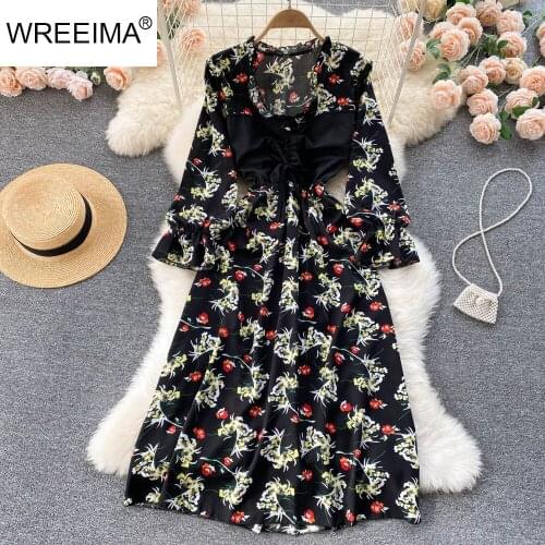 WREEIMA Fashion A-Line Dresses