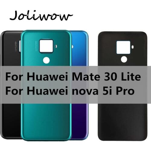6.26 inch New For Huawei Mate 30 Lite / nova 5i PRO Back Battery Cover Door Housing case Rear Glass parts for Huawei nova5i PRO