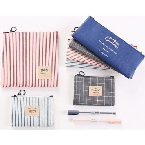 Woman Portable Storage Makeup Bags Travel Large Capacity Cosmetic Bag Canvas Beauty Portable Cosmetic Bag Pencil Bag