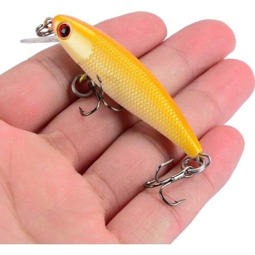 1PCS Fishing Lure Quality Minnow Lure 3D Eyes 6.5cm 4.5g Plastic Hard Bait Pesca Artificial Jig Wobblers Crankbait Fishing Bait