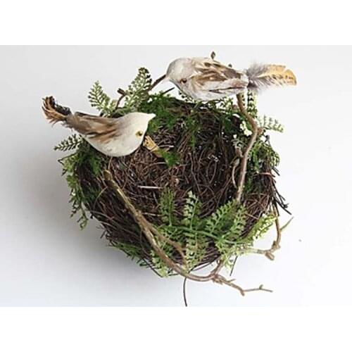 12pcs/set Realistic Birds Wedding Doves Vivid Handicrafts for Garden Tree