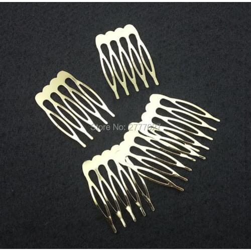 12pcs/lot 5 teeth Metal comb with 26*39mm,High quality Plated with none nickle and none lead Hair Comb,DIY Hair accessories