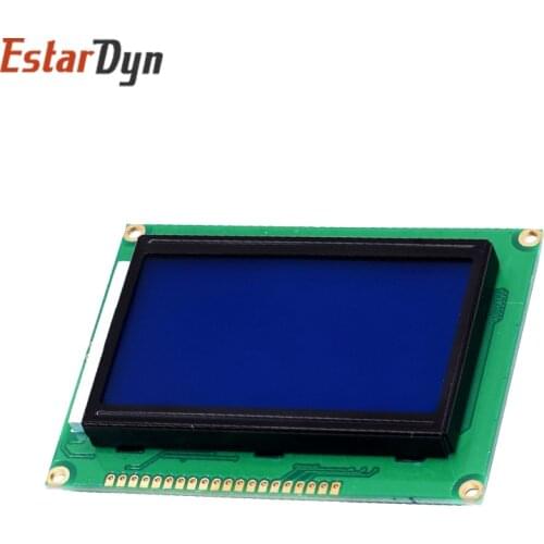 128*64 DOTS LCD module 5V blue screen 12864 LCD with backlight ST7920 Parallel port LCD12864