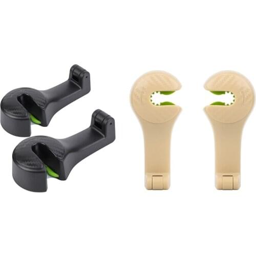 2-in-1 Universal Car Vehicle Seat Headrest Mobile Phone Holder for Cars Hang Grocery Bags Accessories