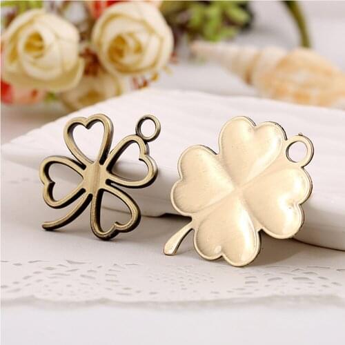 3pcs Antique Bronze Clover Connectors For Jewelry Making Pendant Necklace Bracelet Diy Accessories