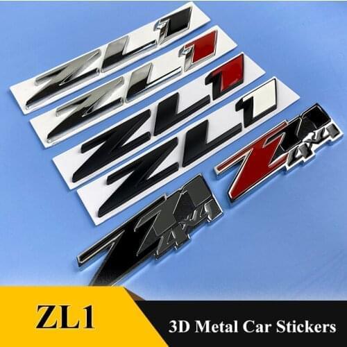 3D Grille Car Badge Z71 Emblem Car Styling Metal ZL1 Stickers Exterior Accessories for Chevrolet Chevy V8 Camaro Aveo Trax