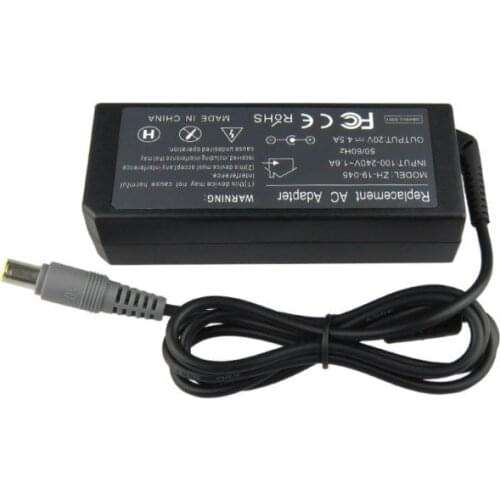 20 v 4.5a 90 w laptop ac power adapter chargeur pour lenovo R61 R61E T60 T61 X61 Sl400 X200 T410 7.9 Mm * 5.5 Mm