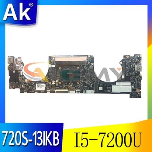 Akemy DS321 NM-B331 Motherboard For Lenovo IdeaPad 720S-13IKB Laptop Motherboard CPU I5 7200U 8G RAM 100% Tests Work