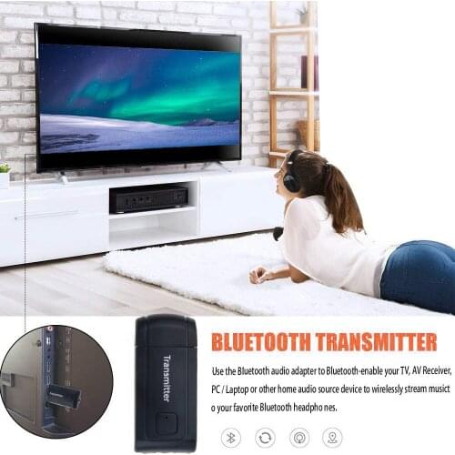 Handsfree car kit Bluetooth V4.2 Transmitter Wireless A2DP 3.5mm Stereo Audio Music Adapter Dongle For car home PC TV Headphones