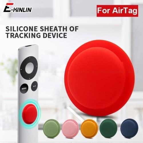 Back Adhesive Mount Case For Apple Airtag Tracker Locator Shockproof Silicone Protective Protector Sleeve Soft Cover Stickers
