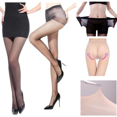 Super Elastic Magical Stockings Stretchy Translucent Pantyhose Anti Hook Tights Women Sexy Shiny Oversized Seamless Stockings