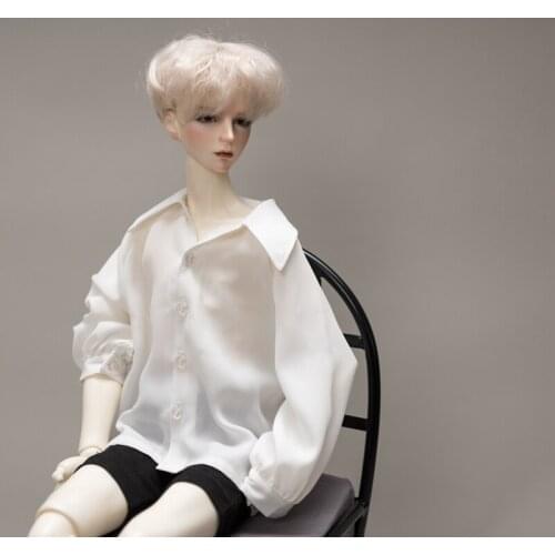 D03-P181 children handmade toy 1/3 1/4 uncle SSDF Doll clothes BJD/SD doll clothes white Chiffon shirt 1pcs