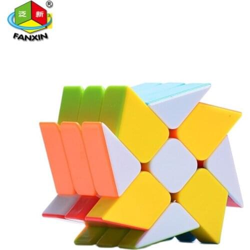 FanXin Windmill Axis Fisher 3x3 Magic Cube Puzzle Stickerless Cubo Magico 3x3x3 Professional Creative Educational Toys for Kids