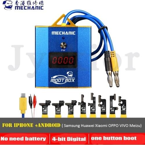 MECHANIC iBoot Box DC Power Supply Test Cable With ON/OFF Switch For iPhone Samsung Huawei Xiaomi Motherboard Repair Boot Line