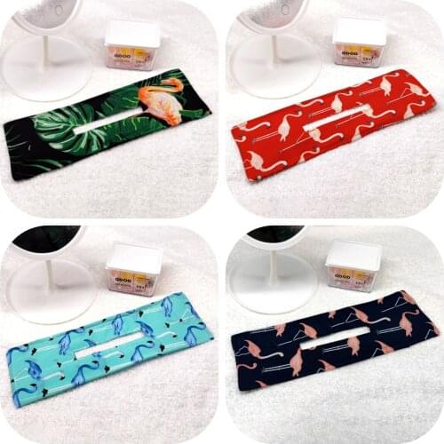 Flamingo Print Summer Knotted Deft Bun Fashion Hair Bands Wire Headband Braider Former Maker DIY Hair Accessories for Girls New