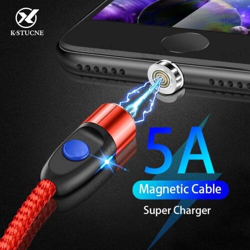 5A Fast Charging Magnetic Cable For iPhone Samsung xiaomi Magnet phone USB Cable Micro USB Type C cable Magnet Charger&Data Sync