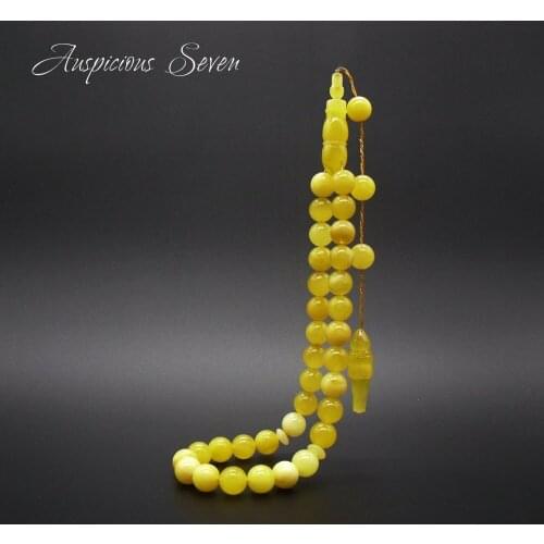 Islamic 33 Prayer Beads 10mm Natural Baltic Amber TASBIH Muslim Prayer / TA33-10