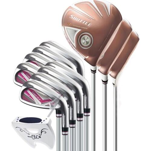 Ladys Maruman SHUTTLE Golf complete set clubs driver+fairway wood+irons+putter Graphite Golf shaft and wood cover Golf clubs