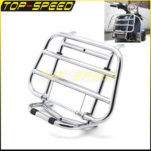 For Vespa Primavera 150 2015-2019 Sprint 150 2017 Front Chrome Luggage Rack Rack Bracket Motorcycle Parts Shelf Carrier Support