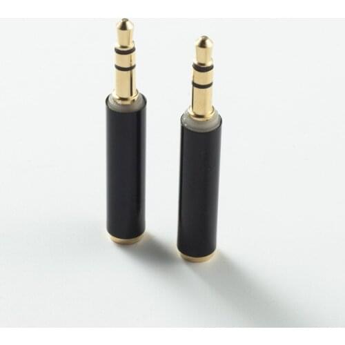 Gold-Plated Connector 3 Pole Male to 4 Pole Female Audio Stereo Plug Jack Microphone Adapter