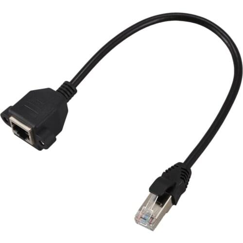 28cm RJ45 Male to Female M/F CAT5E LAN Ethernet Adapter Network Cable