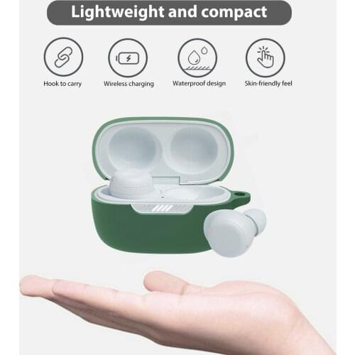 Anti-Lost Silicone Case For JBL LIVE FREE NC Earphone Protective Cover Anti-fall Bluetooth-compatible Headphone Shell Accessory