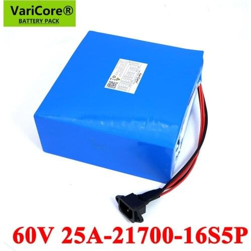 VariCore 60V 25AH 21700 16s5p Electric scooter bateria 60v Electric Bicycle Lithium Battery pack 1000W 2000W ebike batteries