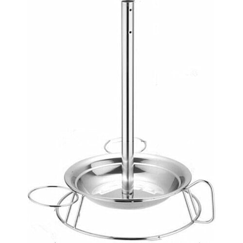 Grilled Chicken Rack Vertical Stainless Steel Broiler Rack Grilled Chicken Grill Tray Rack Stand for Grilling LH