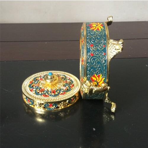 Vintage burner incense burner statue antique brass bronze sandalwood Incense Holders Enamel incense stove Buddhist incense stove