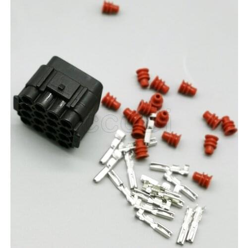 10sets 16 Pin Waterproof Electrical Wire Connector DJ7163Y-2.2-21 Female Automobile Connector 16P