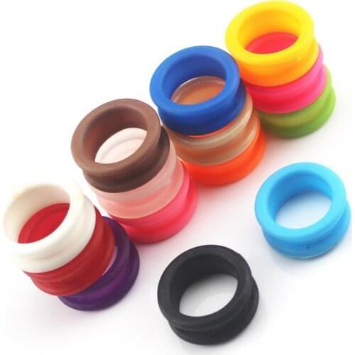 10 pcs/lot Wholesale 1 size silica gel Finger Rings fit any Scissors Inserts Haircutting Styling tools Accessories Salon Parts