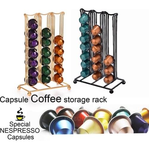 30/36/40/42/60 Pods Coffee Capsule Organizer Storage Stand Coffee Drawers Capsules Holder For Nespresso Coffee Capsule Shelves