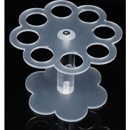 8 Holes Detachable Graduation Practical Transparent Display Home Party Kitchen Stand Acrylic Ice Cream Cone Holder DIY Reusable