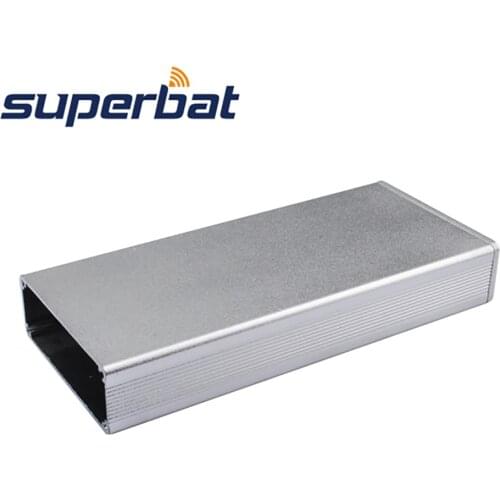 Superbat Electronic Projects Aluminum Box Enclosure Case 0.70"*1.96"*4.32" for Amplifier PCB 18*50*110mm Black Screws Panels