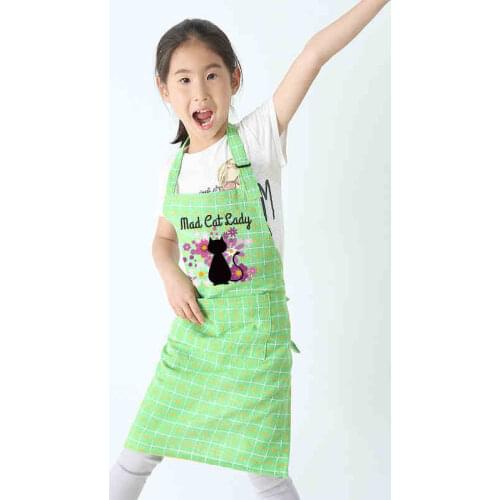 Childrens creative apron kids kindergarten cartoon baking anti-fouling studio art painting clothes logo print