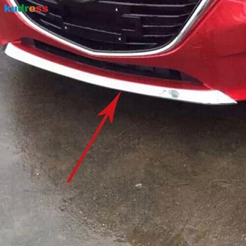 For Mazda 3 Axela M3 Mazda 3 2014 2013 2015 ABS Chrome Front Grill Grille Bumper Protector Cover Trim Auto Accessories