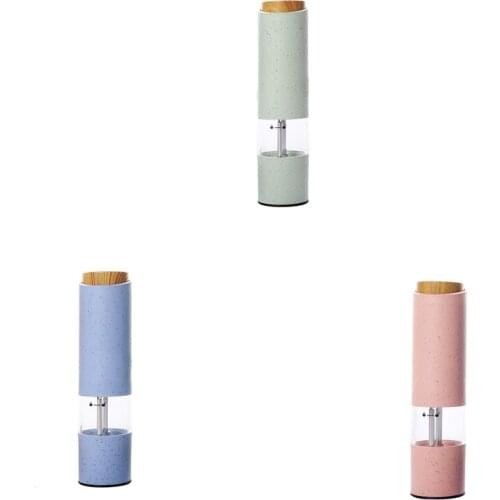 Electric Salt&Pepper Grinder,Portable Pepper Mill,Adjustable Ceramic Coarseness Grinder,for Himalayan Salt,Peppercorns