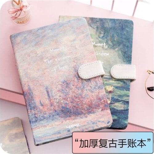 Kawaii Vintage Flower Notebook Journal Diary Weekly Planner Organizer Paper Notepad A5 Four Inner Pages