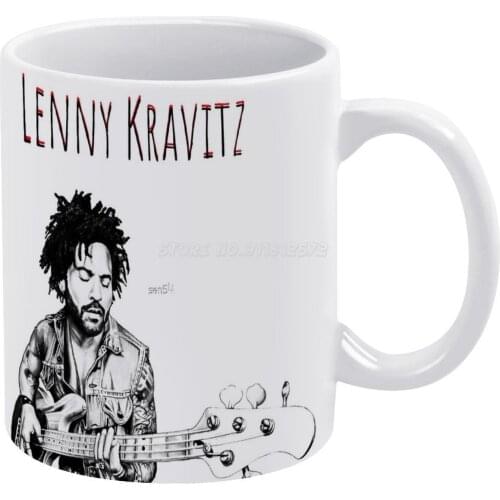 Legendary Musician Leonard Lenny Albert Kravitz Singer Rock Music Popular White Mug 11oz Ceramic Tea Cup Coffee Mug Friends Birt