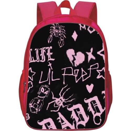 Lil Peep Backpack Star Singer Crying Baby Cartoon Printing School Bag Girl Bags Casual Cosplay Knapsack Student Bookbag Mochila