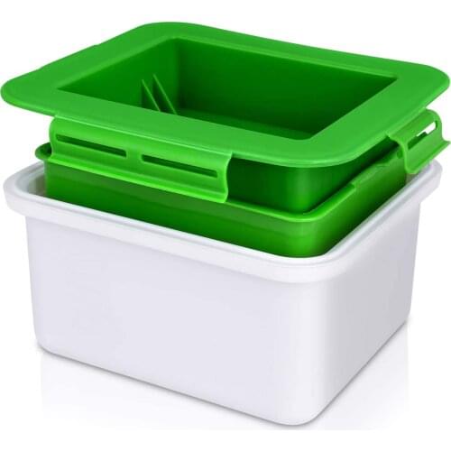 Tofu Press Tofu Drainer 3-Layer Tofu Press Built-in Drainage Water Removing Tool Dishwasher Safe Kitchen Cooking Tool Set