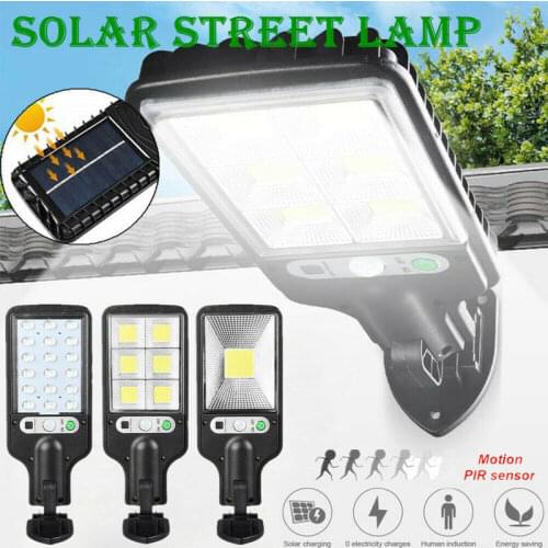 1400 LED IP65 Solar Wall Light Motion Sensor Outdoor Garden Security Street Lamp