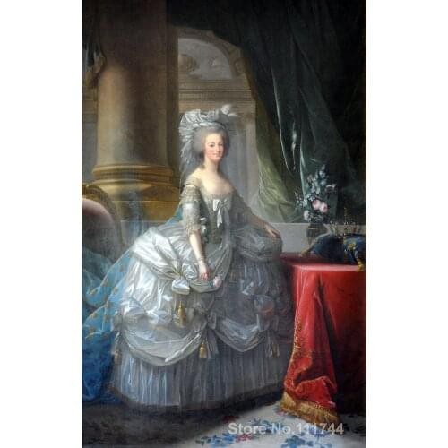 Portrait of beautiful women Marie Antoinette of Austria Queen of France Elisabeth Vigee Lebrun oil canvas paintings reproduction