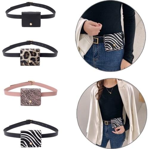 New Designer Waist Bag Women Fashion Leopard Belt Bag High Quality PU Leather Flap Pack Shoulder Cross Chest Pouch Hip Pocket