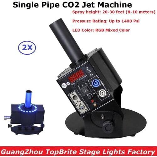 2Pcs/Lot Stage DJ Disco Lighting Projector 6 Meter Hose CO2 Jet DMX Stage Effect Machine Shoot 20-30 feet Up Smoke