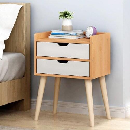 Nordic bedside table solid wood small cabinet simple storage cabinet economy mini bedroom bedside cabinet