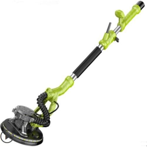 220V 810W 1.9m telescopic hand-held long pole wall grinding machine, disc sanding machine,self-priming dust collection, LED ligh