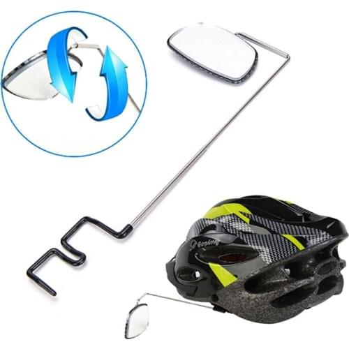 Bike Bicycle Riding Mirror Helmet Mount Rearview Rear View Eyeglass